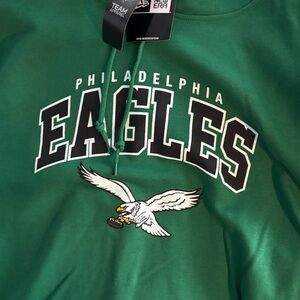 New Era Philadelphia Eagles Green Sweatshirt xl nwt